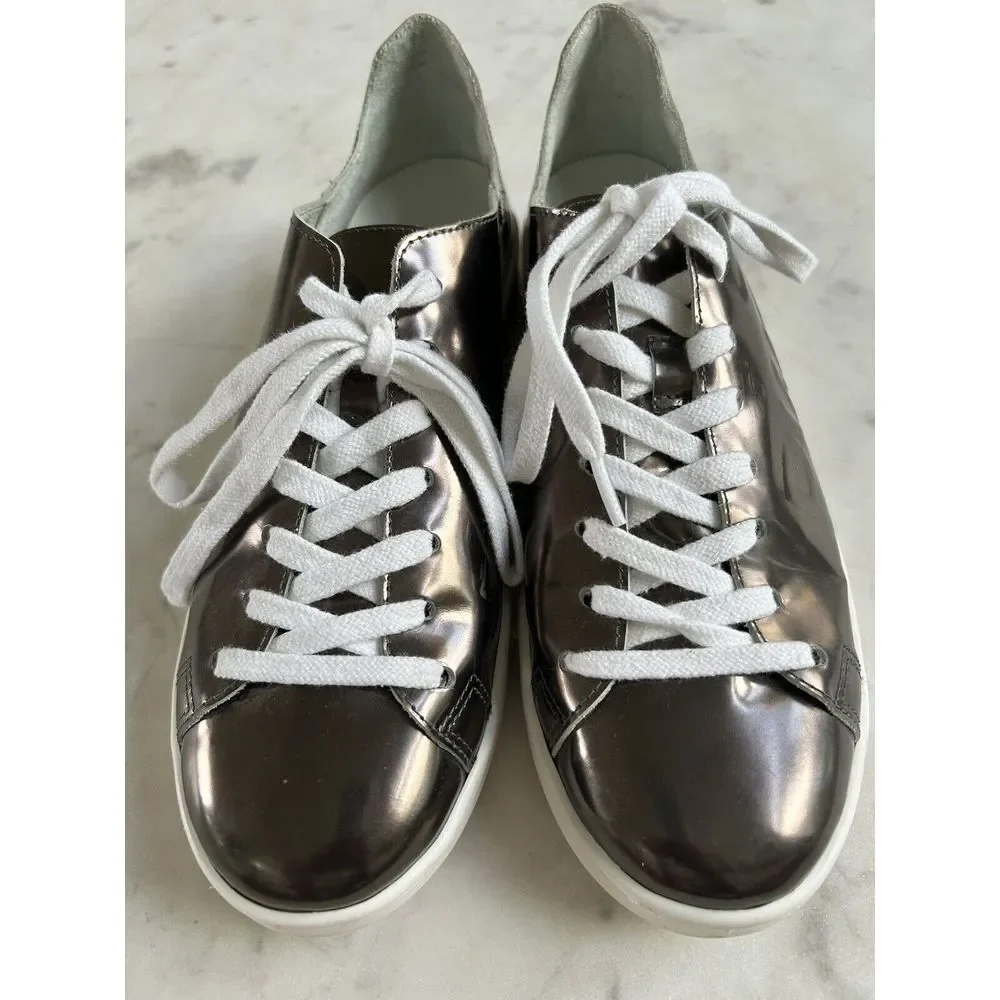 Schutz GIRL‎ POWER Copper Metallic Sneakers Women's 8 NORDSTROM $138 Rare